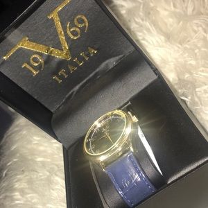 Versace “V” morning 1969 ITALIA Royal Blue Watch